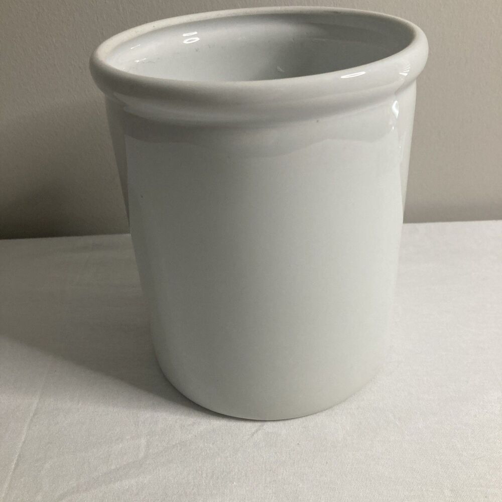 BIA Cordon Bleu All White Porcelain Utensil Holder Crock